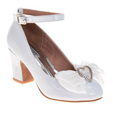 Badgley Mischka Girls' Double Ankle Strap Dress Shoes. (Little Kids/Big Kids)